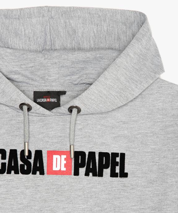 Sweat fille large et court à capuche - La Casa de Papel vue2 - CASA DE PAPEL - GEMO