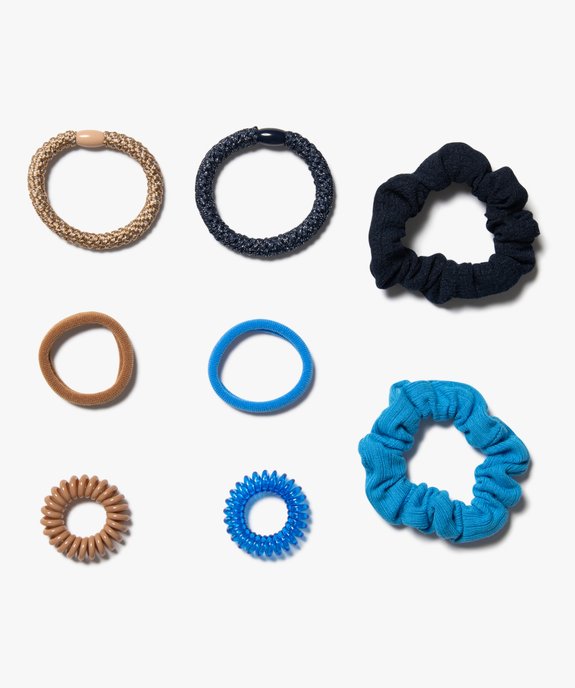 Assortiment d'élastiques et chouchous à cheveux (lot de 8) vue1 - GEMO (ACCESS) - GEMO
