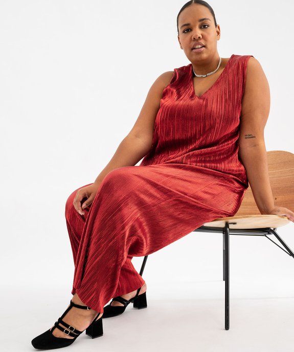 Pantalon plissée grande taille  vue1 - GEMO (G TAILLE) - GEMO
