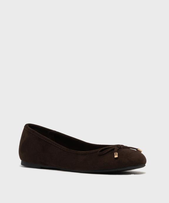 Ballerines en suédine avec noeud femme - Valentina Baldano vue2 - VALENTINA BALDA - GEMO