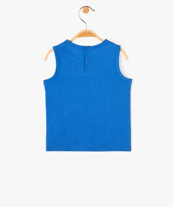 Débardeur en coton avec broderie bébé garçon vue3 - GEMO(BEBE DEBT) - GEMO