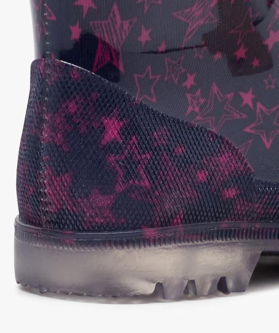 Bottes de pluie fille à motifs étoiles vue6 - GEMO (ENFANT) - GEMO