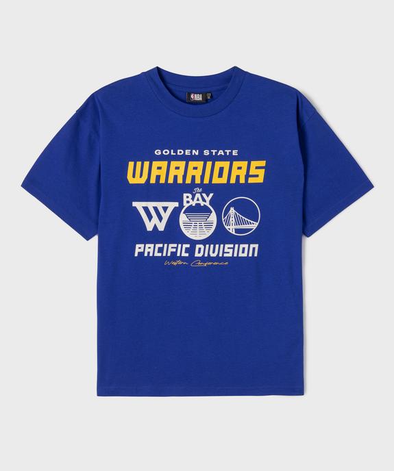 Tee-shirt manches courtes en jersey imprimé devant et dos Golden State Warriors garçon - NBA vue1 - NBA - GEMO
