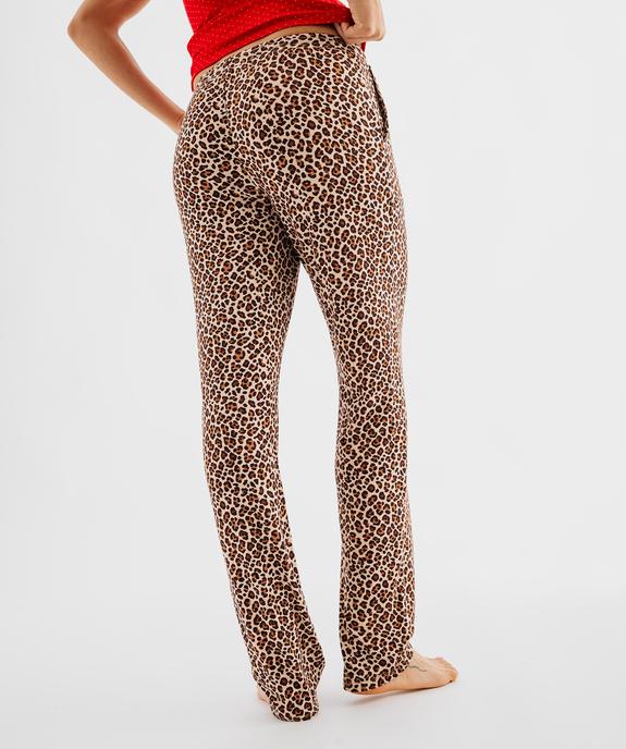 Pantalon de pyjama fluide femme vue3 - GEMO 4G FEMME - GEMO