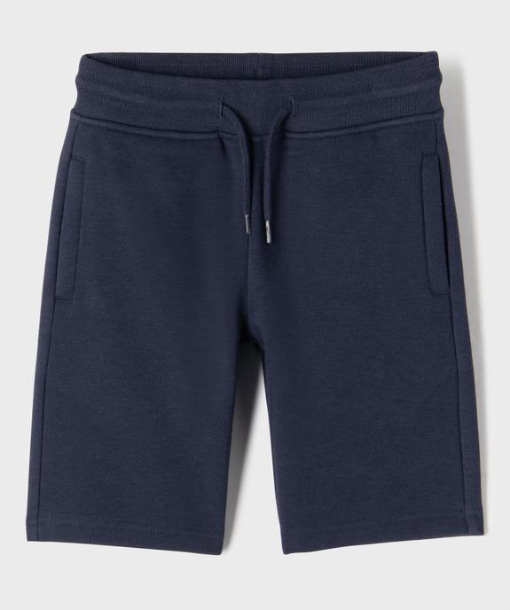 Bermuda molletonné avec taille ajustable garçon vue1 - GEMO 4G GARCON - GEMO