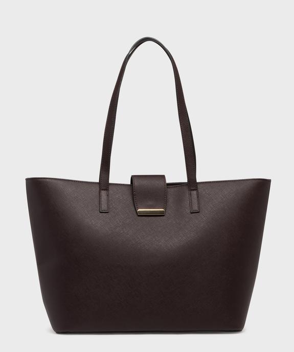 Sac cabas rigide en matière texturée femme vue1 - GEMO (ACCESS) - GEMO