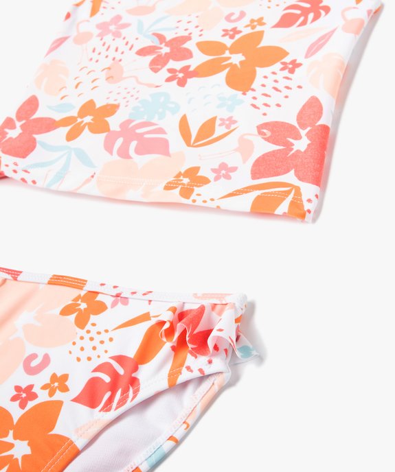 Maillot de bain bébé fille 2 pièces tankini fleuri vue2 - GEMO(BEBE DEBT) - GEMO