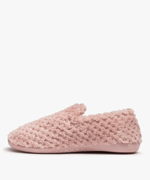 Chaussons femme mules à talon en velours - Isotoner vue3 - ISOTONER - GEMO