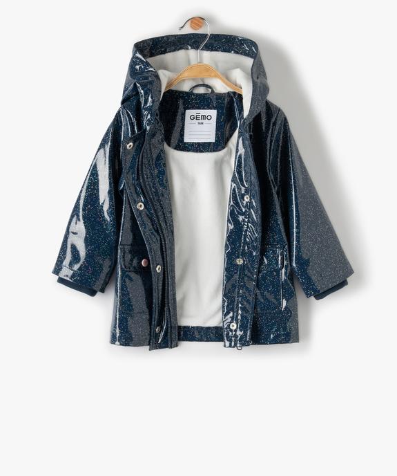Imperméable bébé fille à paillettes avec doublure douce vue2 - GEMO(BEBE DEBT) - GEMO