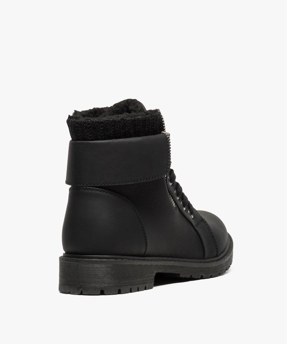 Bottines femme à lacets  vue4 - GEMO (CASUAL) - GEMO