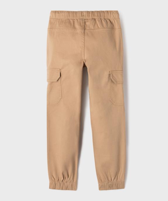 Pantalon cargo coupe regular garçon vue3 - GEMO (ENFANT) - GEMO