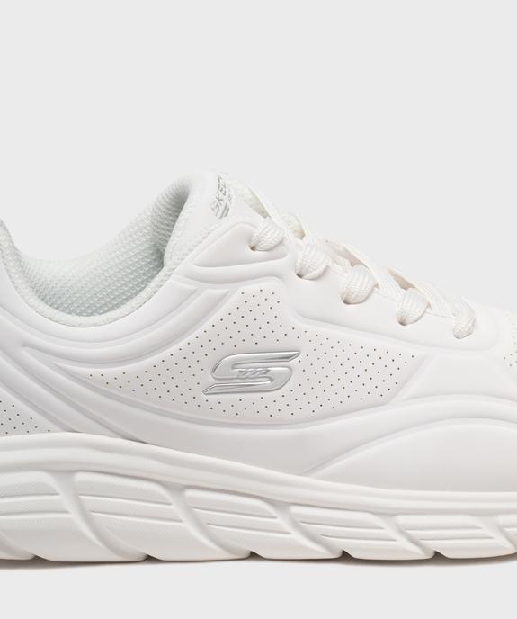 Baskets Bobs unies à lacets femme - Skechers  vue6 - SKECHERS - GEMO