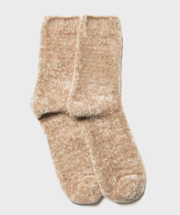Chaussettes en maille chenille douce et épaisse femme vue1 - GEMO 4G FEMME - GEMO