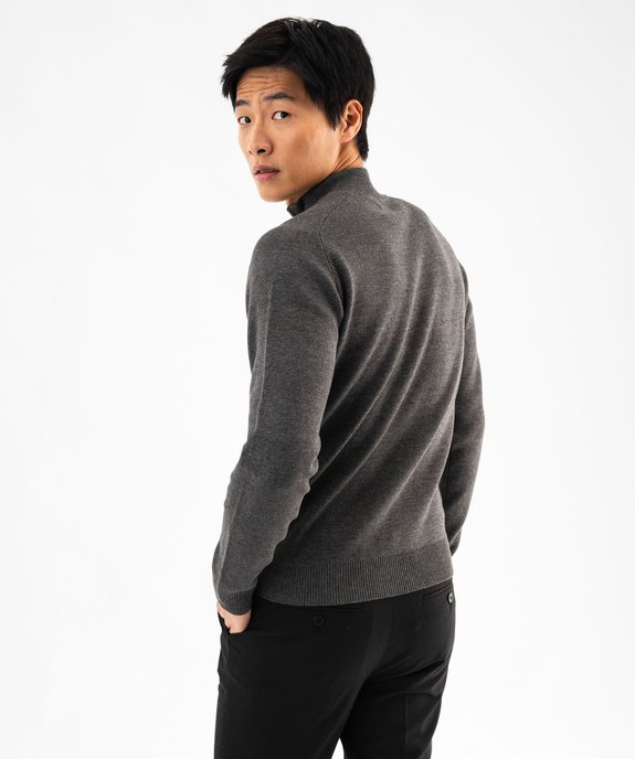 Gilet zippé à col montant homme vue3 - GEMO (HOMME) - GEMO