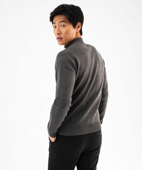 Gilet zippé à col montant homme vue3 - GEMO (HOMME) - GEMO