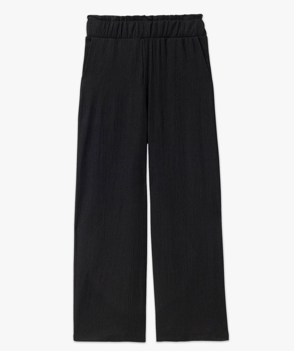 Pantacourt large en maille gaufrée femme vue8 - GEMO(FEMME PAP) - GEMO