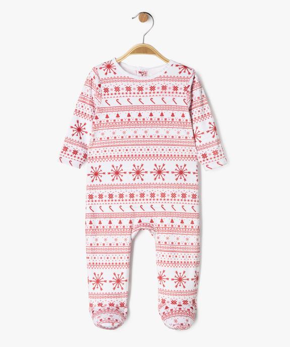 Pyjama de Noël en velours imprimé bébé vue1 - GEMO(BB COUCHE) - GEMO