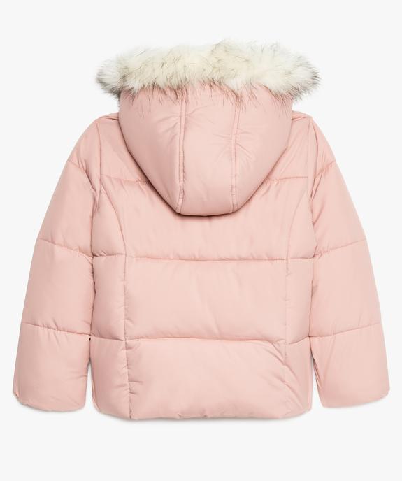 Doudoune fille à capuche duveuteuse vue3 - GEMO (ENFANT) - GEMO