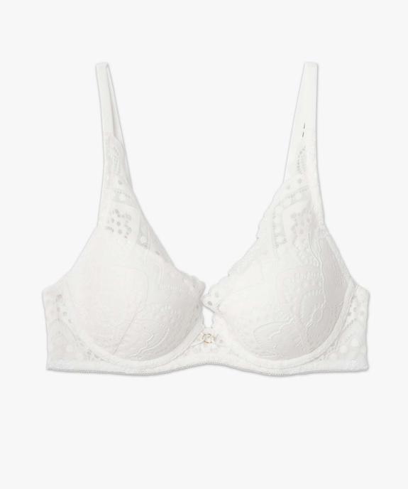 Soutien-gorge corbeille en dentelle avec armatures vue4 - GEMO(HOMWR FEM) - GEMO
