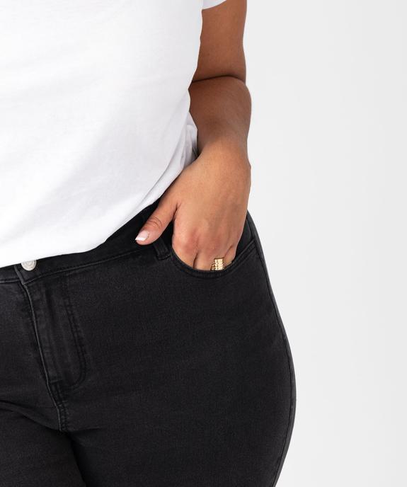 Pantacourt en jean stretch coupe slim taille normale femme grande taille vue2 - GEMO 4G GT - GEMO