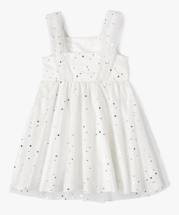 Robe de cérémonie en tulle à paillettes fille vue3 - GEMO (ENFANT) - GEMO