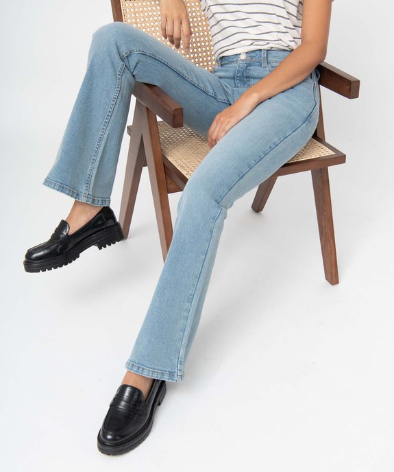 Jean femme coupe Bootcut taille haute vue1 - GEMO 4G FEMME - GEMO
