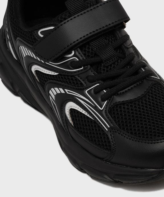 Baskets running à scratch multicolores garçon - 5 Miles vue6 - 5 MILES - GEMO