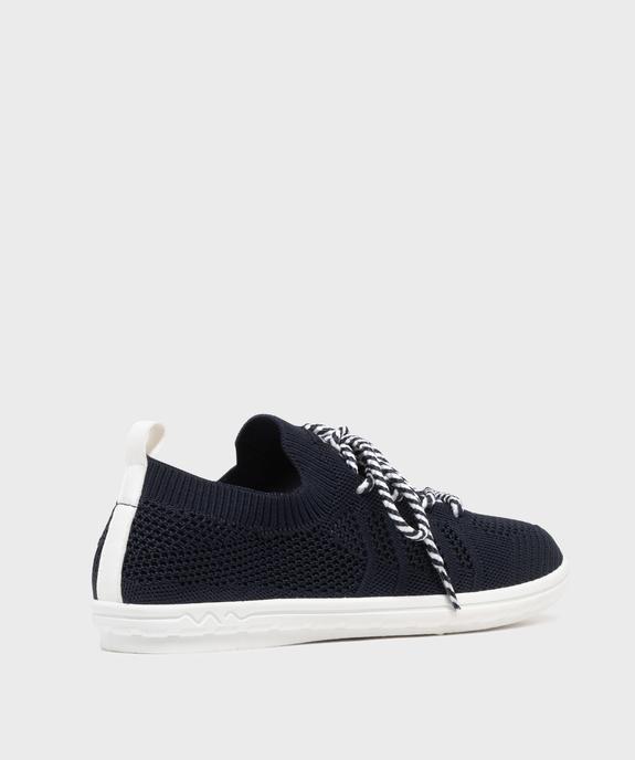 Tennis en toile tricotée femme - Terre de marins vue4 - TERRE DE MARINS - GEMO