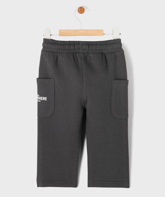 Pantalon de jogging avec taille ajustable bébé garçon vue3 - GEMO 4G BEBE - GEMO
