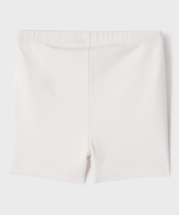 Short moulant en coton stretch fille vue3 - GEMO 4G FILLE - GEMO