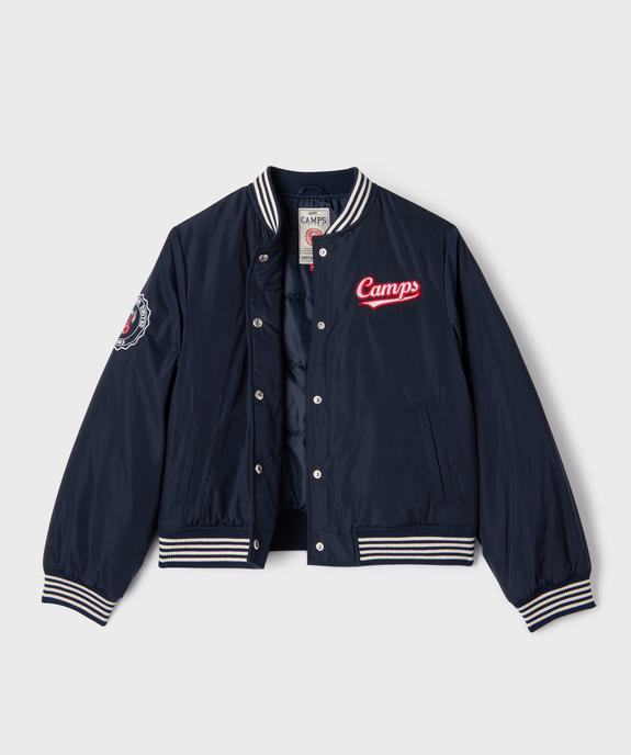 Blouson matelassé esprit bombers fille - Camps United vue2 - CAMPS GEMO FOR GOOD - GEMO