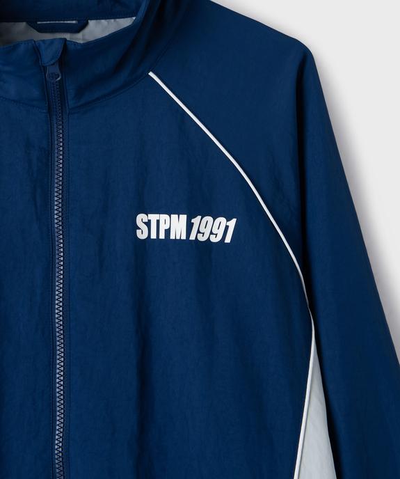 Sweat zippé à col montant et manches raglan garçon vue2 - GEMO (JUNIOR) - GEMO
