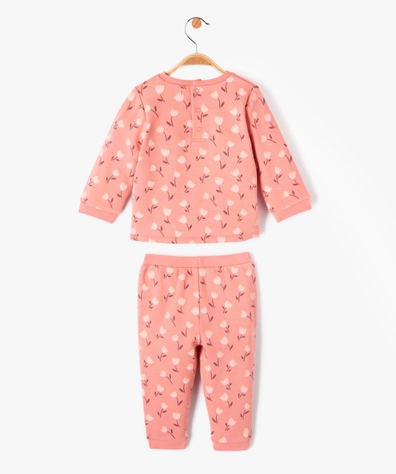 Pyjama 2 pièces imprimé en molleton bébé vue5 - GEMO(BB COUCHE) - GEMO