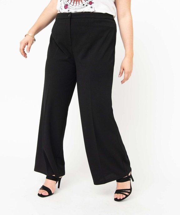 Pantalon de costume femme grande taille coupe large vue1 - GEMO (G TAILLE) - GEMO
