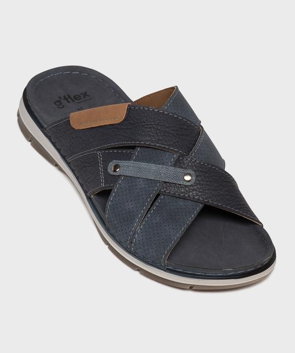 Mules ouvertes avec brides croisées homme vue5 - G'FLEX - GEMO