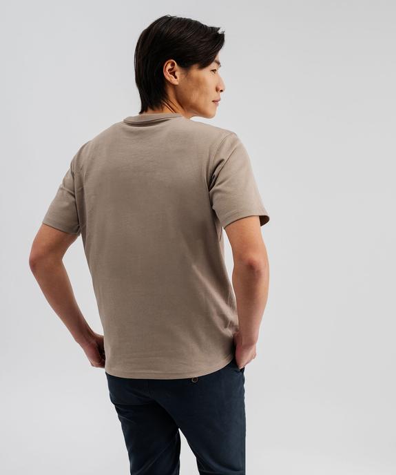 Tee-shirt manches courtes et col rond homme vue3 - GEMO (HOMME) - GEMO