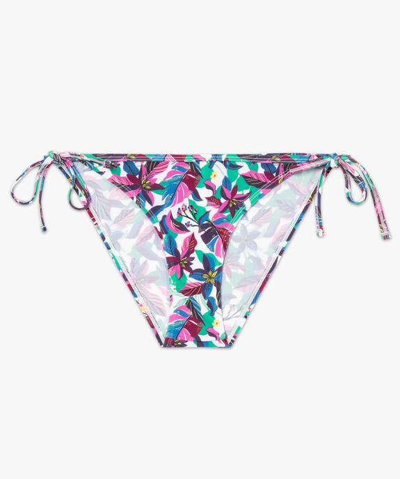 Bas de maillot de bain femme forme slip avec liens vue4 - GEMO (PLAGE) - GEMO