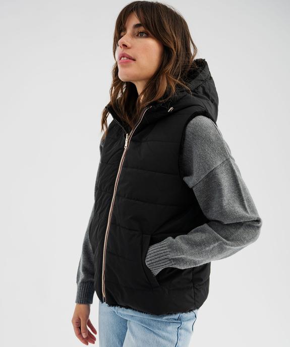 Doudoune sans manches réversible à capuche femme vue5 - GEMO 4G FEMME - GEMO