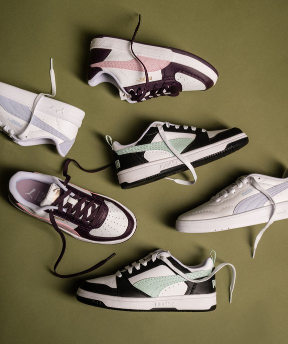 Baskets basses tricolores à lacets femme - Puma vue6 - PUMA - GEMO