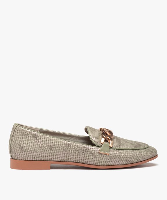 Mocassins femme à bout amande et bride chaine vue2 - GEMO (CASUAL) - GEMO