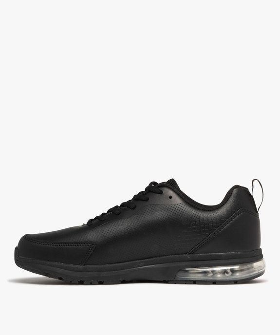 Baskets homme running avec semelle à bulle d'air dessus effet mat Banshee - Airness vue3 - AIRNESS - GEMO
