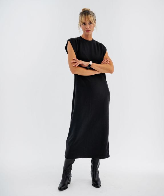 Robe sweat longue sans manches femme vue1 - GEMO 4G FEMME - GEMO