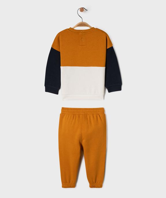 Ensemble 2 pièces sweat et jogging en molleton douillet bébé garçon vue8 - GEMO(BEBE DEBT) - GEMO