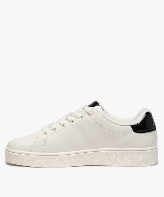Baskets femme à lacets et détails contrastants - Kappa vue3 - KAPPA - GEMO
