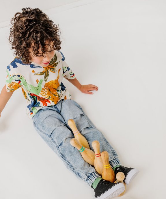 Jean parachute à taille élastiquée garçon vue5 - GEMO (ENFANT) - GEMO