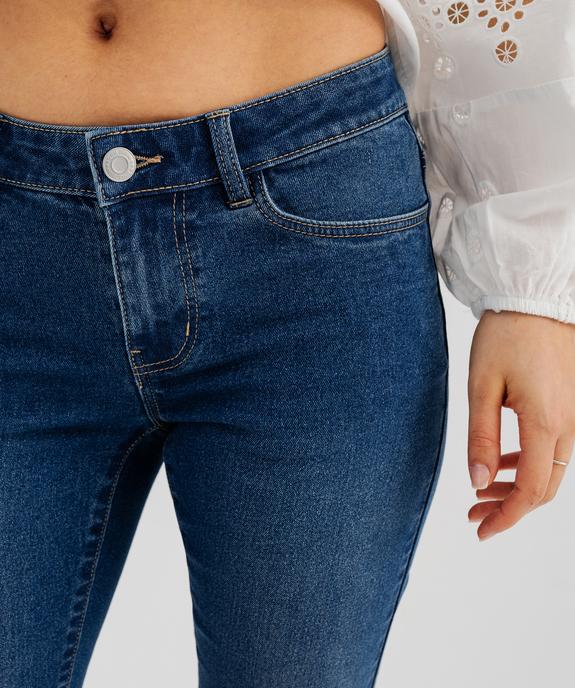 Bermuda en jean extensible à revers femme vue2 - GEMO(FEMME PAP) - GEMO