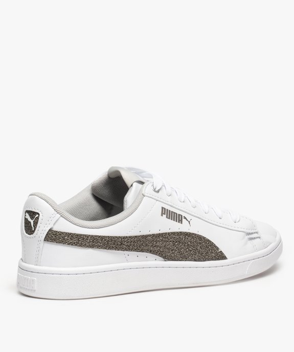 Baskets femme avec bandes pailletées sur les côtés vue4 - PUMA - GEMO