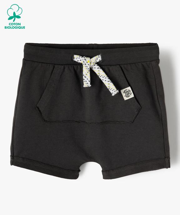 Short bébé garçon avec poche kangourou vue1 - GEMO 4G BEBE - GEMO