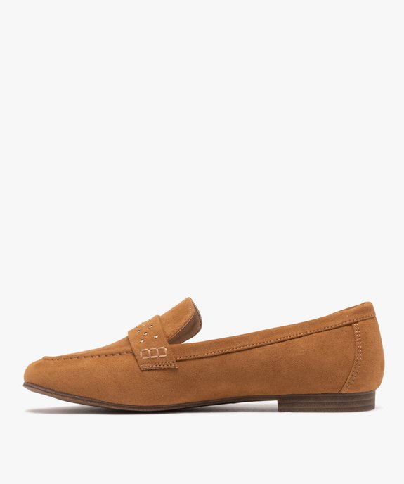 Mocassins légers en suédine femme vue4 - VALENTINA BALDANO GEMO FORGOOD - GEMO