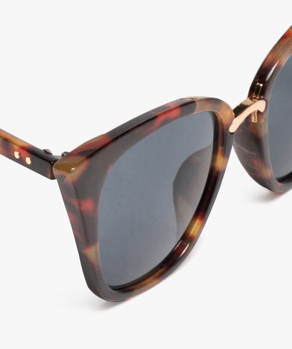 Lunettes de soleil femme forme papillon en plastique vue2 - GEMO (ACCESS) - GEMO